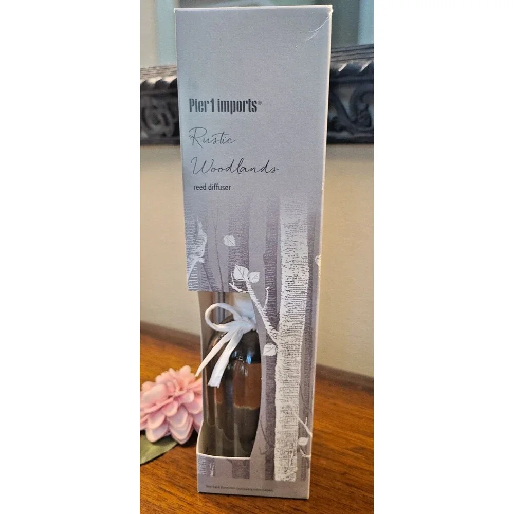 SHELFWARE Pier 1 Imports Rustic Woodlands Reed Diffuser Fragrance 10 fl oz NIB